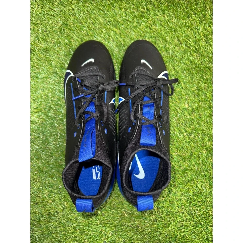 Mens 13.5 Nike Air Vapor Edge Pro 360 2 TB Football Cleats Black Blue FN7759-009